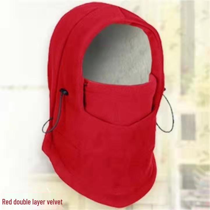 Outdoor Cycling Fleece Balaclava: Windproof, Ear-Protecting, Warm, Snow-Resistant Hat