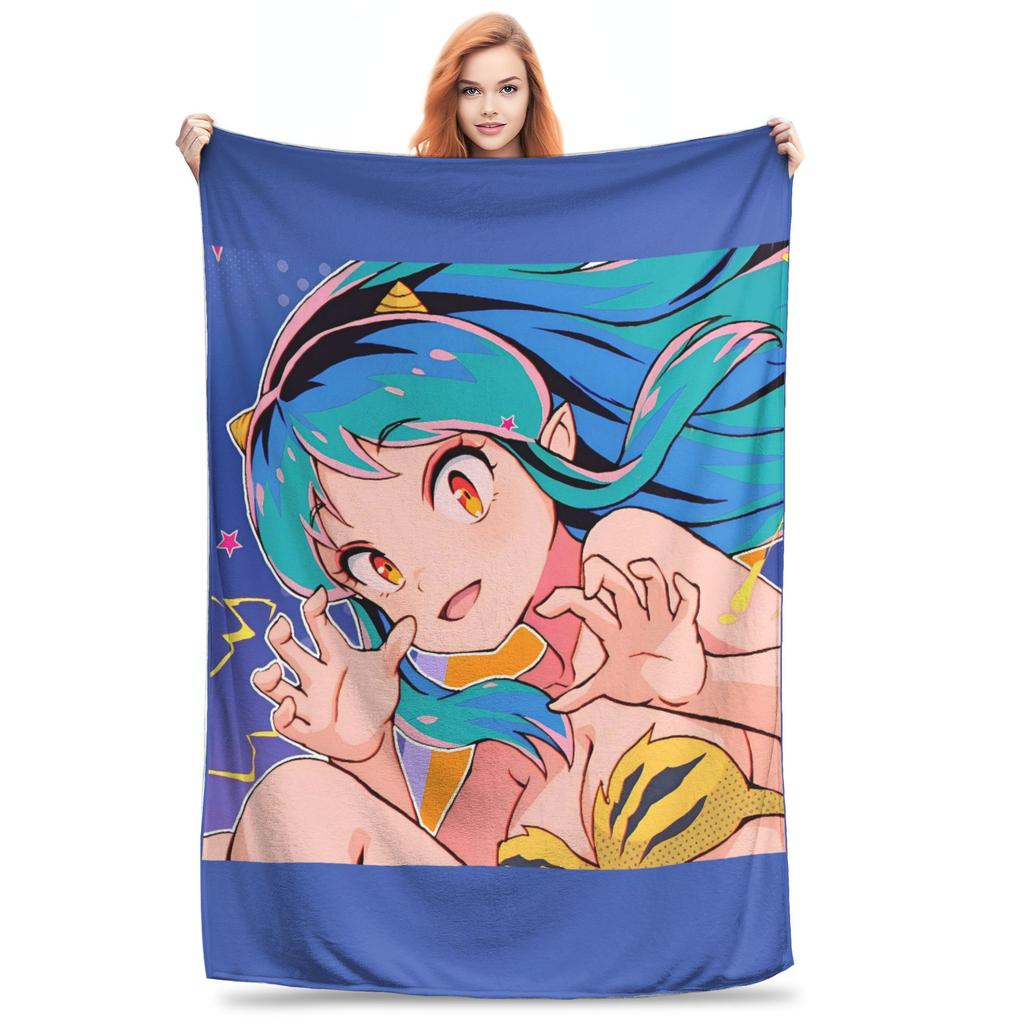 Anime Urusei Yatsura Moon Blanket Quality Super Soft Throw Blanket Winter Girls Boys Home Decor Pattern Bedspread