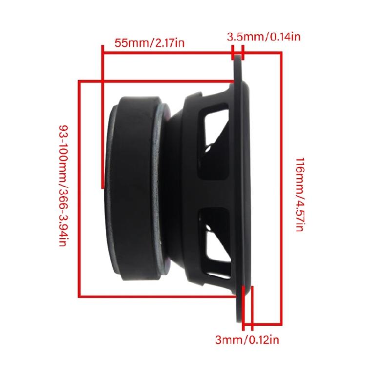 4inch Mids Bass Speaker Driver Composite Cones For Accurate Sound Reproduction Quick Transient Response Build