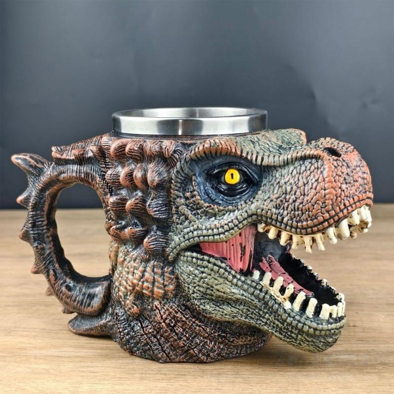 Thermals Double Wall Dinosaurs Coffee Cup Realistic And Decorative For Homes Office Or Kitchen Functional