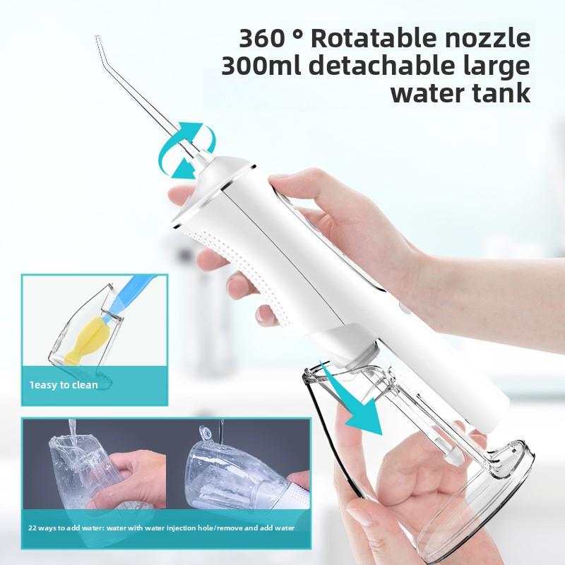 DIY Household Tooth Flusher, High-frequency Pulse Water Dental Floss, Brushing Teeth, Nose Washing, Portable Electric Dental Cleaning
