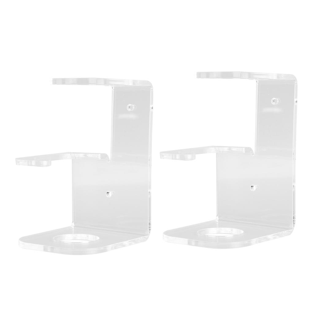 2PCS Lightsaber Wall Mount Stand Acrylic Vertical Displaying Light Saber Holder Rack for Home Halloween Decoration