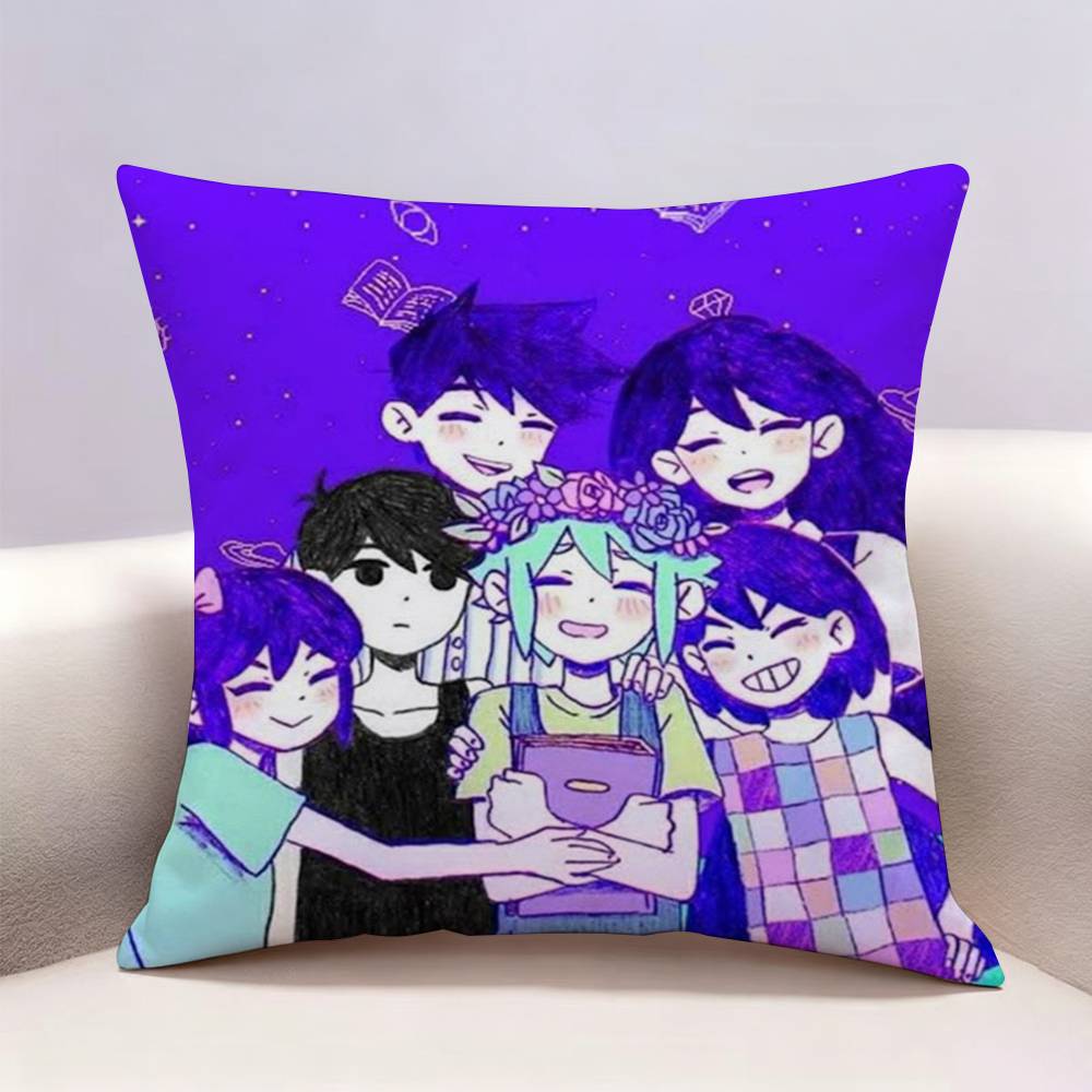 OOmori Game Doublesided Print Pillow Case Pattern Printed Pillowcase For Living Room Sofa Cushion Cover