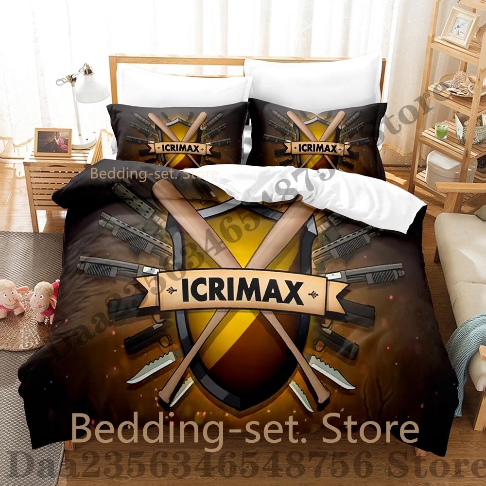 

Burgerpommes Elerkopf Bedding Set Single Twin Full Queen King Size Bed Set Icrimax Bedroom Duvetcover Sets Lukasbs Bed US Twin(172*218cm)3pcs