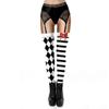 Halloween 3D Skull Print Pants Halloween 3D Skull Print Ankle Tight Leggings