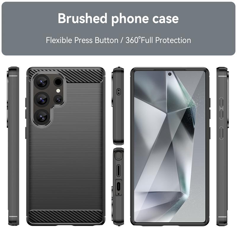 For Cover Samsung Galaxy S25 Ultra Case Samsung S25 Ultra Capas Shockproof Phone Back Bumper Soft TPU Fundas Samsung S25 Ultra