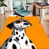 Crystal Velvet Glasses-Wearing Dalmatian Design Area Rug for Bedroom, Living Room, And Home Office Decoration, Stylish Mat for Bedside S193