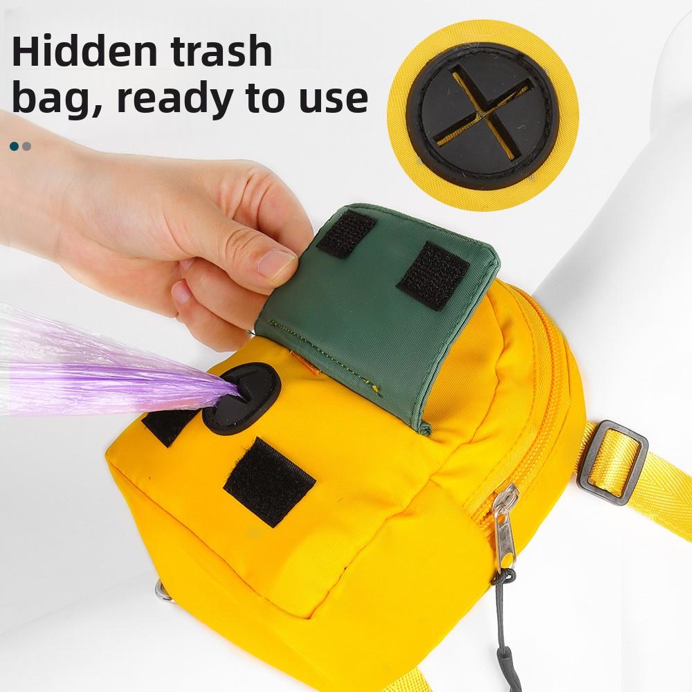 Dog leash Cartoon schoolbag Outdoor travel Pet self-backpack Pet supplies Dog leash