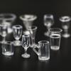 10Pcs/Set Red Wine Glass Dollhouse Wine Glass Dollhouse Miniature Glass Cup  Scene Ornament