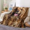 1Pc American Cocker Spaniel Print Flannel Blanket, High quality Comfortable for All Seasons, Home Decor, Warmth and Comfort, Perfect for Gifts