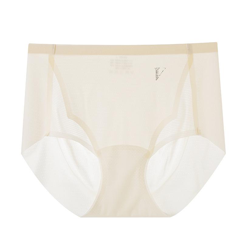 

Трусики, женское нижнее белье, антибактериальные бесшовные простые цельные эластичные бесшовные трусики большого размера с запахом на бедрах One Size жёлтый