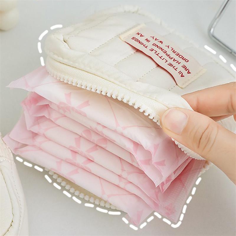 2026 Portable Makeup Bag Korean Square Small Makeup Bag Student Small Earphones Zero Wallet Girl Portable Lipstick Storage Bags