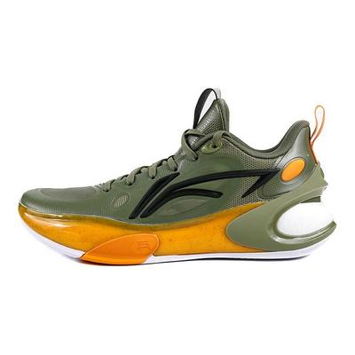 Li Ning Yu Shuai 17 Joase Confortabile Versatile Durabile Pantofi de Baschet cu Glezna Joasă Adidași Bărbați Verde Mușchi Verde Măsliniu ABAT127-2