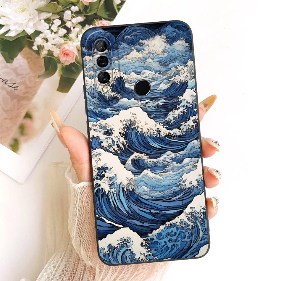 For Honor 10i HRY-LX1T Fashion Dusk Beach Painting Phone Case For Honor 10i Soft Silicone Shockproof Cases Bumpers