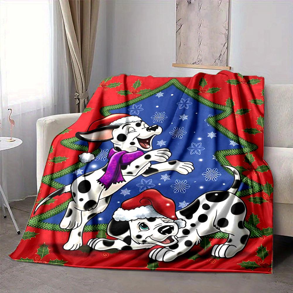 1Pc Christmas Chase Blanket Soft And Comfortable Casual Warm Camping Travel Christmas Halloween Gift M91762