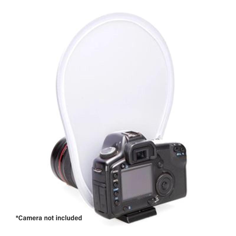 Foldable Photography Flashes Lens Diffuser Reflector, 30cm White Soft Light Cloth Softbox for Natural Photography