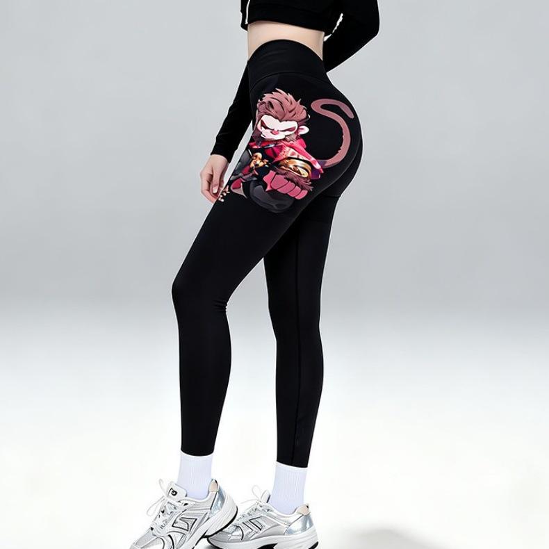 Chinese High-Waisted Hip-Lifting Yoga Pants for Outdoor Sports