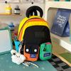 Schoolbag Dopamine Contrasting Schoolbag Female Junior High School High School College Student High Value Niche Large Capacity Backpack Travel