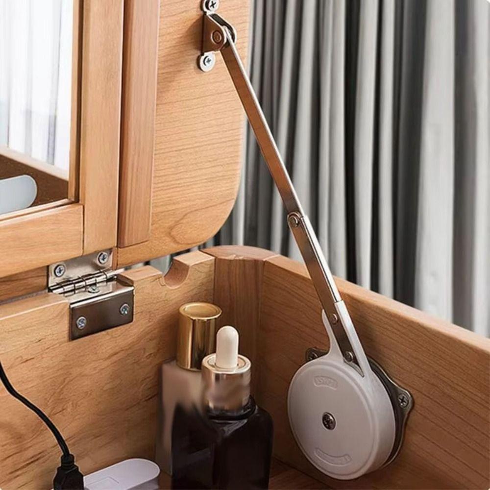 Silent Damping Lid Support Hinge Soft Closing Hydraulic Rod Adjustable Cabinet Hinges Sofa Bed