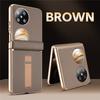 High-end Leather Metal Bracket Case For Huawei Pocket 2 P50 Pocket Auto-Rebound Spring Hinge Protection Shockproof Folding Cover