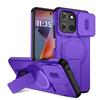 KEYSION Shockproof Armor Magnetic Case for Motorola MOTO G 5G 2025 Slide Camera Protection Kickstand Phone Cover for Edge 2025