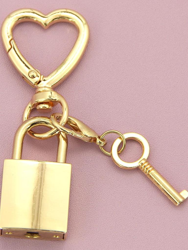 Ciondolo Lucchetto Quadrato Retro per Decorazione di Borsetta e Bagaglio