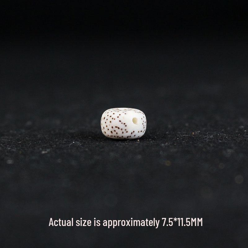 Star and Moon Bodhi Beads: Pure White High-Density 108 Bead Bracelet for DIY Prayer Accessories