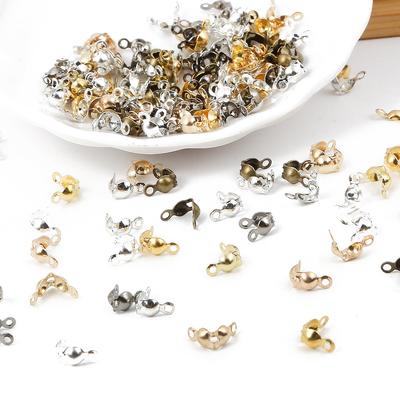 Exquisit DIY Ball Chain Components High Quality Popular Fitting 4*7mm Connector Beads Clasp 100PCS/Pack Calotte Jewelry Making  Manual Accessories