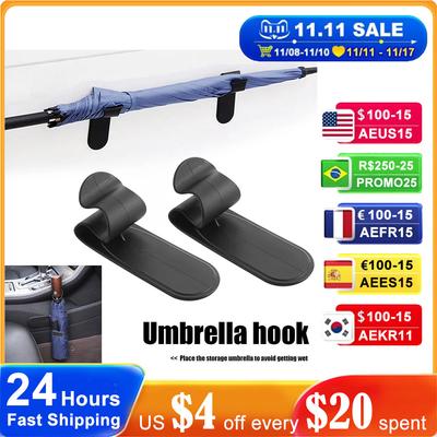 Adhesive Car Umbrella Holder Hanger Home Wall Umbrella Clip Hook Universal Auto Interior Accessories Organizer Storage Holder