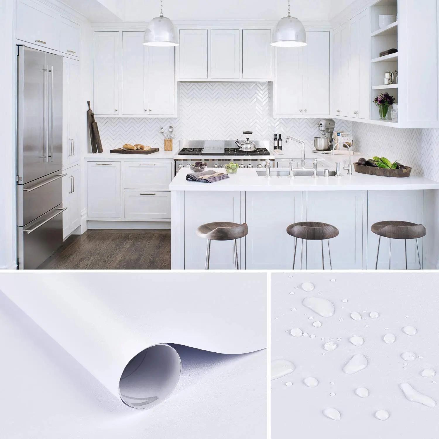 

80Cm Width Self-Adhesive Cement Gray Water-Repellent Wall Cover Solid Color Dormitory Bedroom Wall Sticker Closet Furniture Renovation 40CM x 100CM Sample