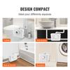 VEVOR Macerator Pump, 700W, 9600 L/h Flow, 32.8 Ft/10 M Head, Macerator Sewerage Sump Pump with 3 Water Inlets for Toilet, Basement, Kitchen, Sink
