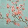 Light Green Silk Scarf Ladies Spring Fall Winter Floral Large Size Long Scarves Wraps Summer Beach Shawl Cover-ups