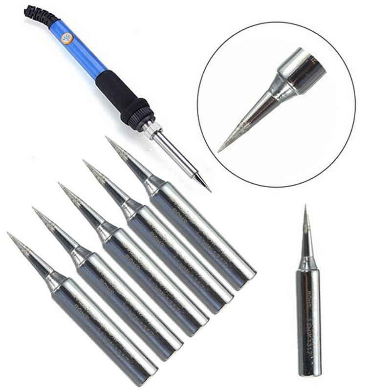 1Pack Solder Soldering Iron Tips Standard Size Accessories Electrical 900M-T-SK,900M-T-0.8D,  , 900M-T-1C, 900M-T-I