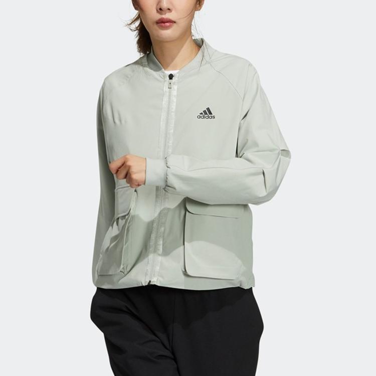 Adidas Tech Bomber Training Woven Flight Jacket Women Jackets Green GP0636