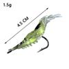 15Pcs  Pvc Shrimp Lures Multicolor Soft Luminous Shrimp Bait Set Fishing Lure With Sharp Hook