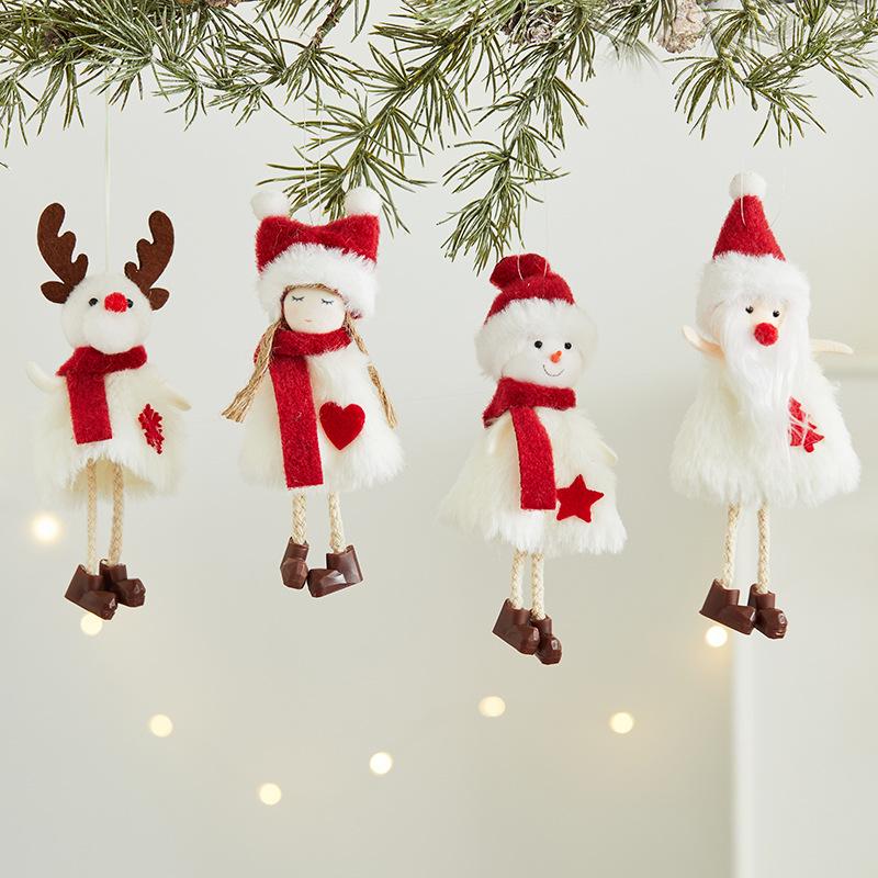 2026 Christmas Cute Plush Angel Elf Tree Ornament Pendant