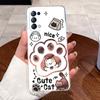 Cases For OPPO Reno 5 5Pro 5K Find X3 Lite Shell Clear Silicone Soft TPU Back Cover For Reno5 K Pro Cute Rabbit Cat Phone Case