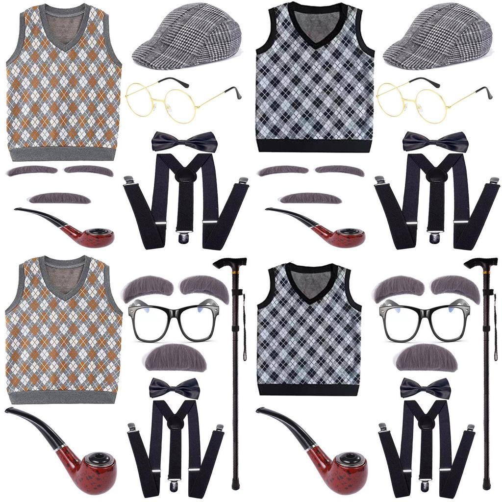 Charming Polyester Fiber Children Grandfather Costume For Boys In Various Colors And Sizes