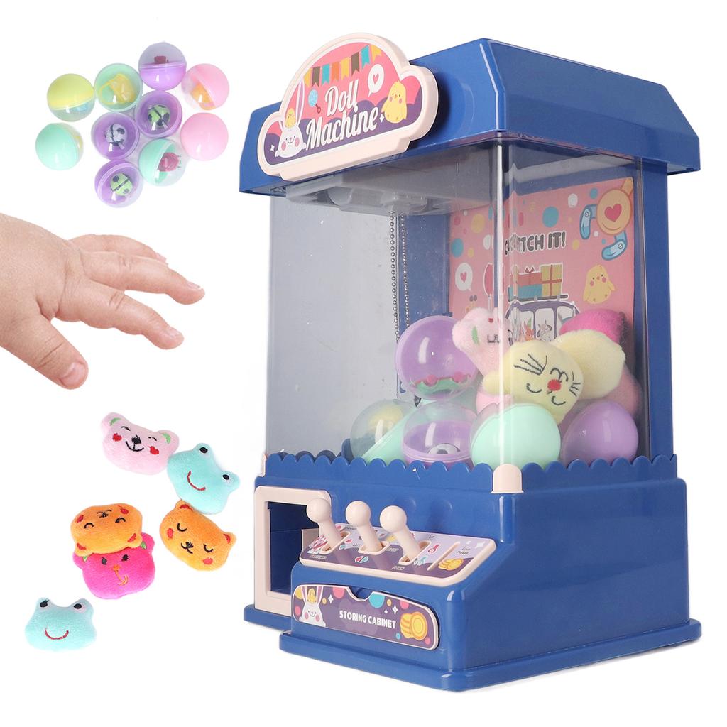 Doll Grabber Machine Cool Light Music Electric Eggshell Grabber Game Toy for Party