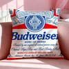Beverage BBudweiser Cushion Cover Breathable Linen Pillowcase Summer Odorless EcoFriendly Invisible Zipper Washable