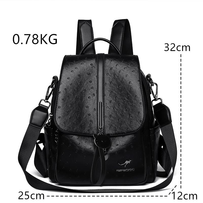 Genuine Brand Backpack with Wide Strap High Quality Leather Women Shoulder School Bags  Travel FashionLarge Capacity Backpacks