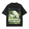 Moda Silent Hill Lavato Streetwear Vintage T-Shirt Film Horror Gioco Magliette Top Uomo Donna Cotone Harajuku Stampato