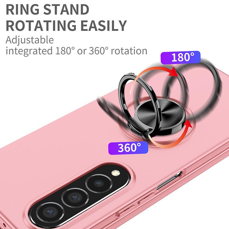 Applicable To Samsung Z Fold1ultra Mobile Phone Case Magnetic Ring Holder Wireless Charging Flip1/1/1 Protective Case