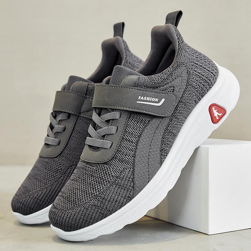 Shoes Men's  Spring and Autumn New Walking Shoes Men's Middle-aged and Elderly Sports Shoes Men's Soft Bottom Breathable Couple Old People's Shoes