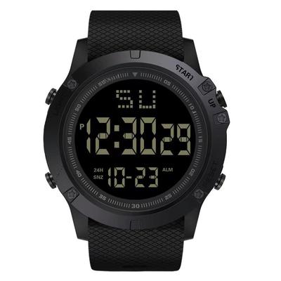 Multifunctional Electronic Watch with Large Dial, Calendar, Week Display, Alarm, Hourly Chime, Luminous Light, and Stopwatch Functions