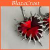 Gothic Style Red Heart Thorns Pendant Stainless Steel Earrings For Men And Women Jewelry
