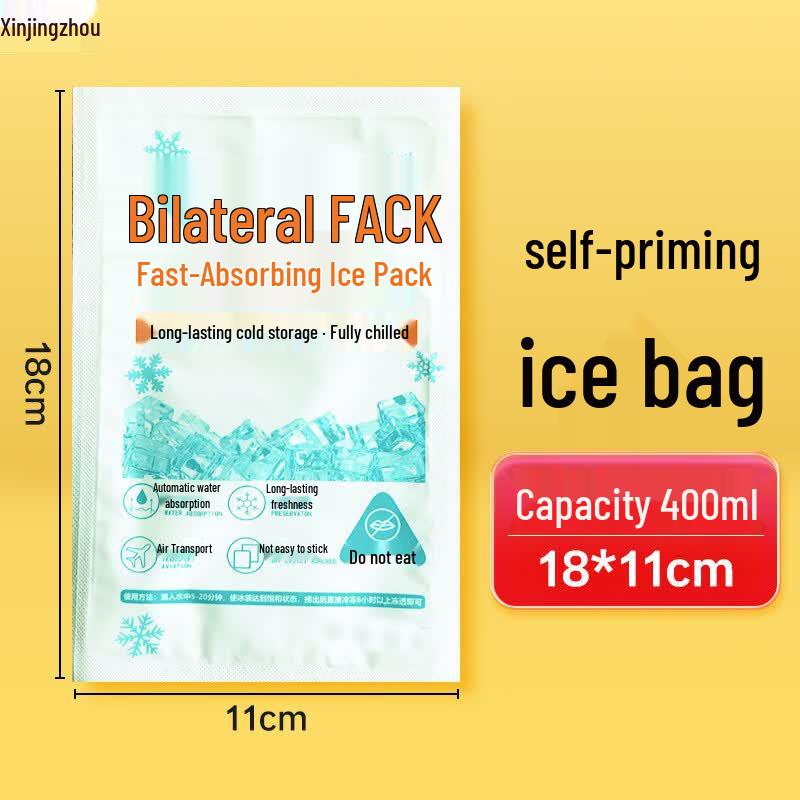 Self-Absorbing Disposable Ice Packs for Fresh-Keeping & Cooling
