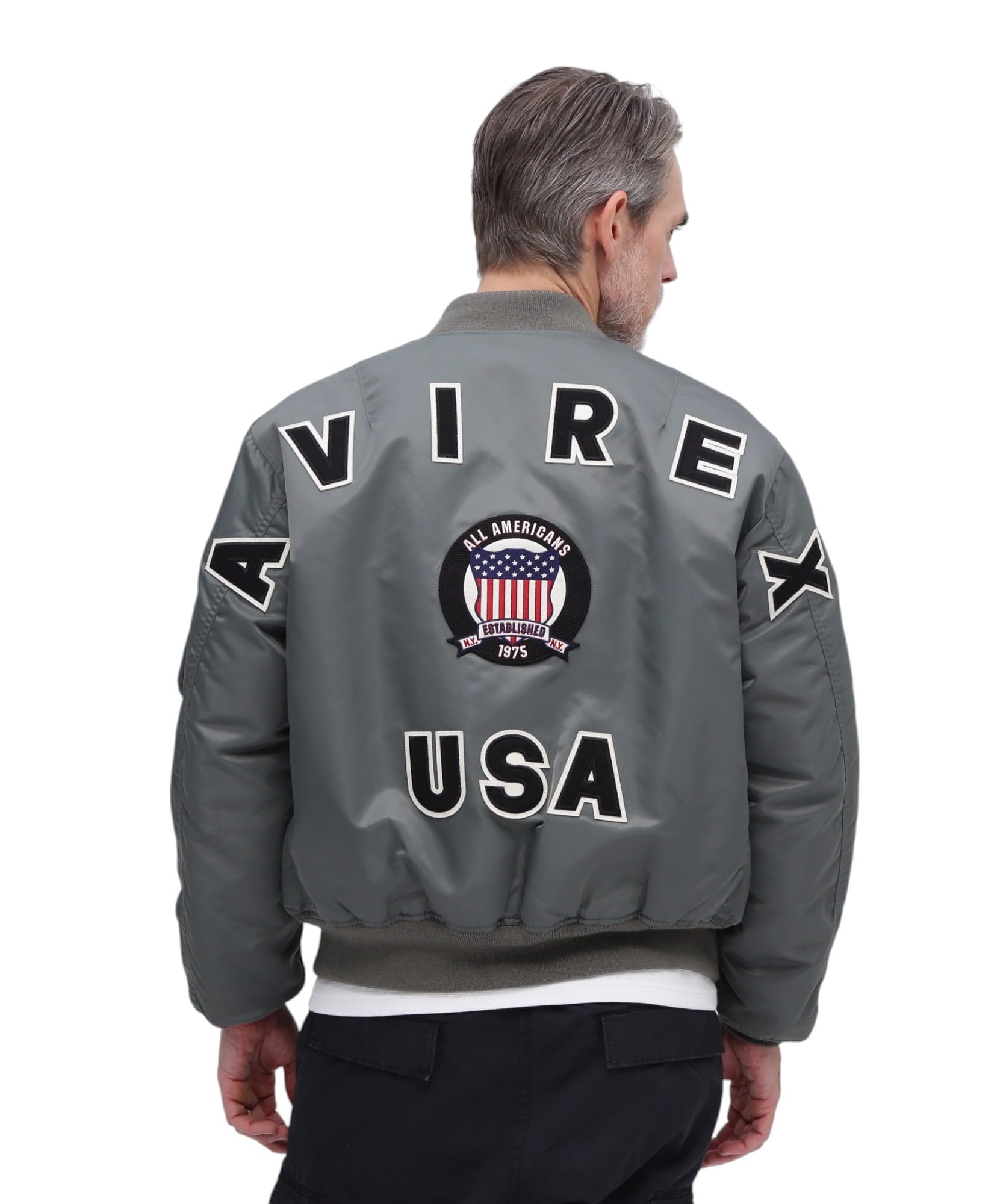 

50th Anniversary SIGNATURE BIG LOGO Signature Big Logo XL 401 Sage [Avirex] MA-1 MA-1 Men s 783-5952019