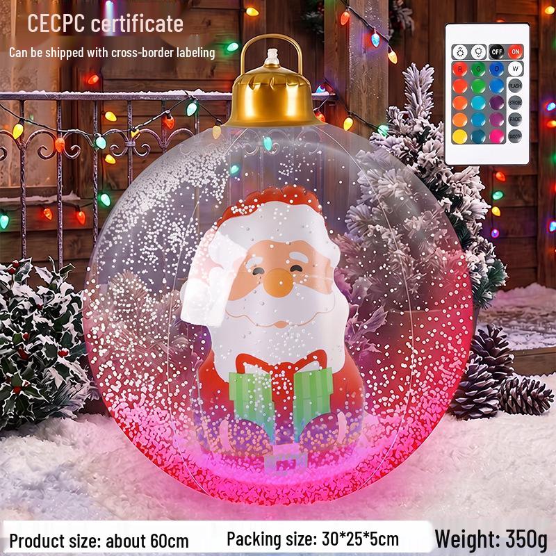Nuova Palla di Natale Gonfiabile per Decorazioni da Cortile Esterno e Decorazioni per Feste