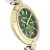 Watch FURLA LOGOLINKS Green Dial Stainless Steel Quartz Watch Jewelry Accessory WW00030008L4 Multicolor [Furla] 36.5MM Women's [Item]